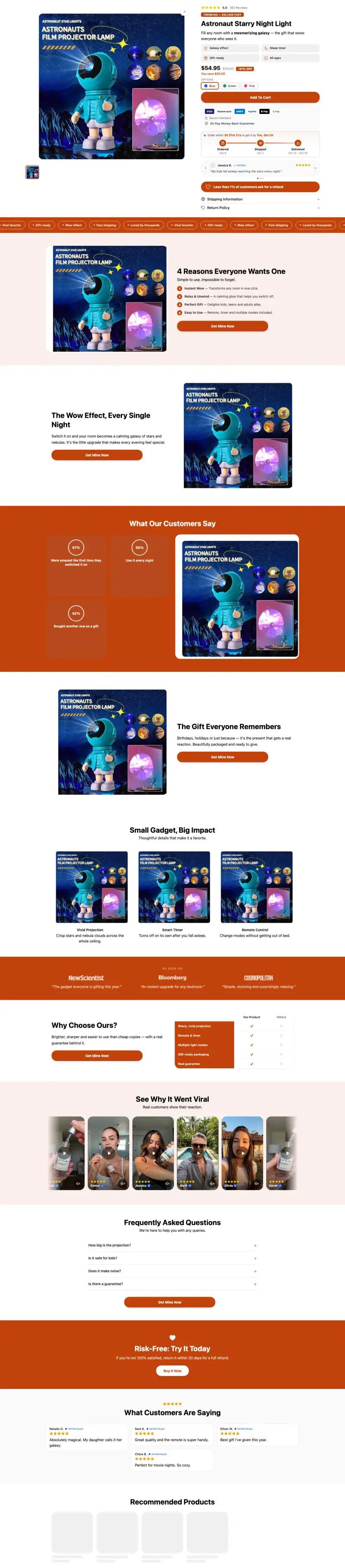 General Store — Shopify product page template generated by Ecopy for a viral gadgets product